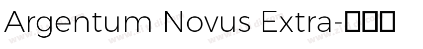 Argentum Novus Extra字体转换
